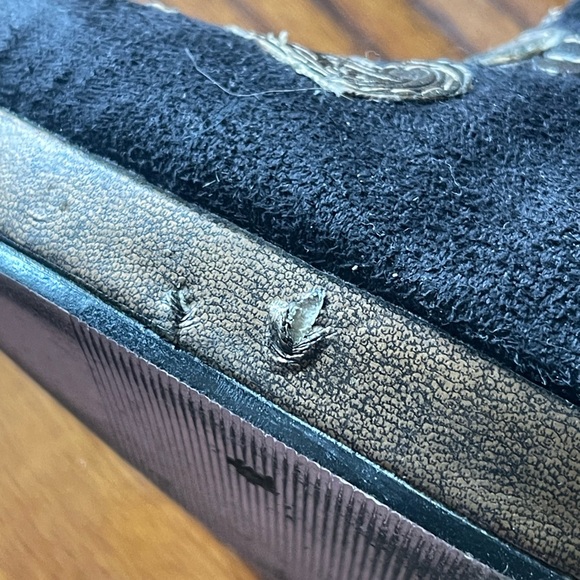 Leg Avenue lolita pirate Anna Black Suede boots y2k - Picture 3 of 13